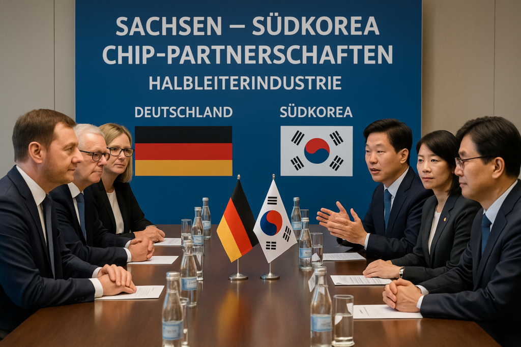 🔗 Sachsen vertieft Chip-Partnerschaften mit Südkorea