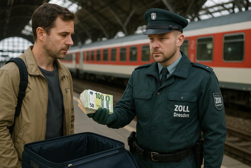 🛂 Dresdner Zoll stellt über 105.000 Euro bei Zugreisendem sicher