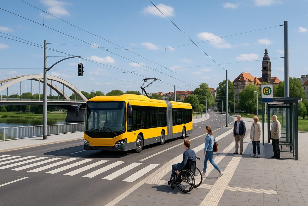 🚏 Sachsens 213-Millionen-Schub für Mobilität: E‑Busse, Brücken, barrierefreie Haltestellen – doch der Fußverkehr hinkt hinterher