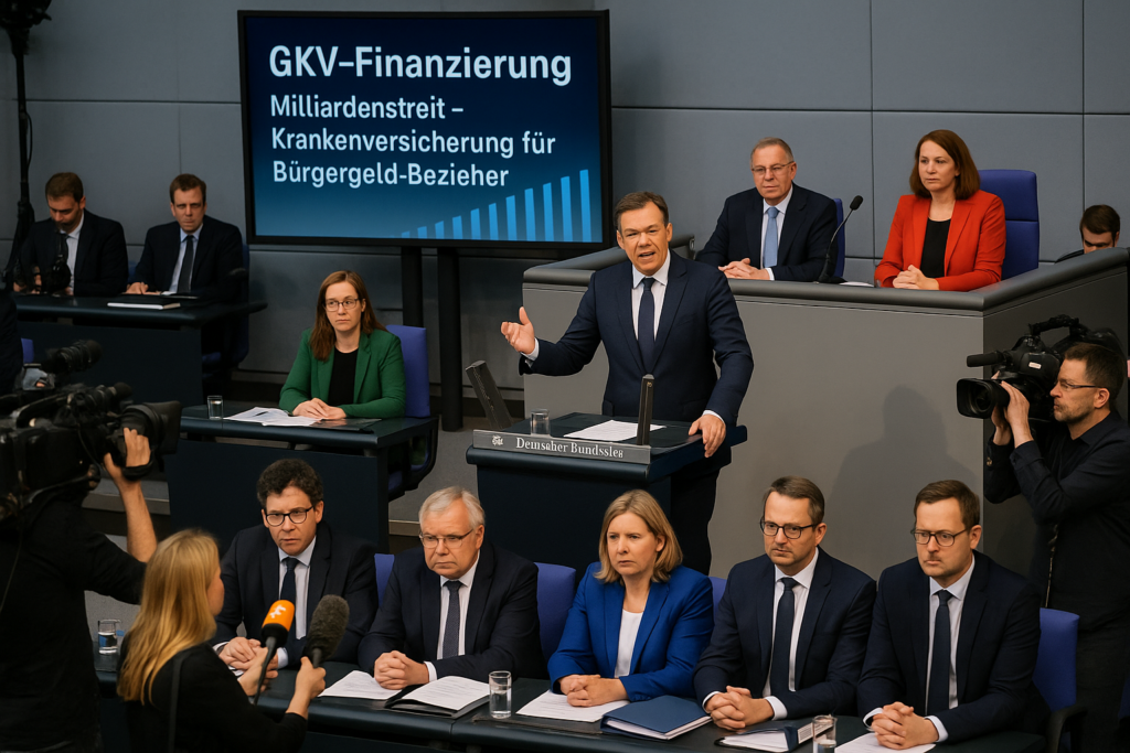 💰 Milliardenstreit um GKV-Finanzierung: Wer die Krankenversicherung von Bürgergeld-Beziehern tragen soll