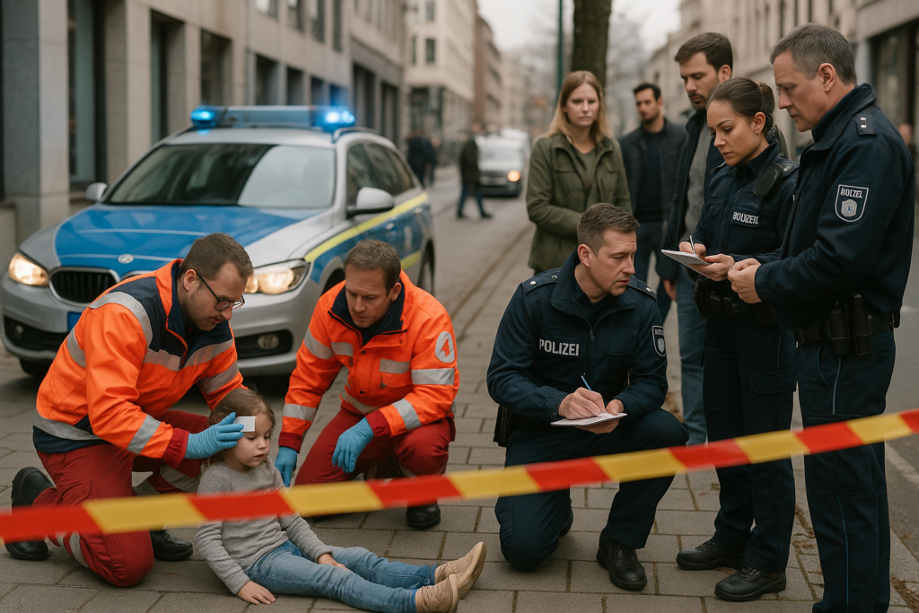 🚶‍♀️ Rabiates Verhalten auf dem Gehweg: Fünfjährige verletzt – Polizei ermittelt und sucht Zeugen