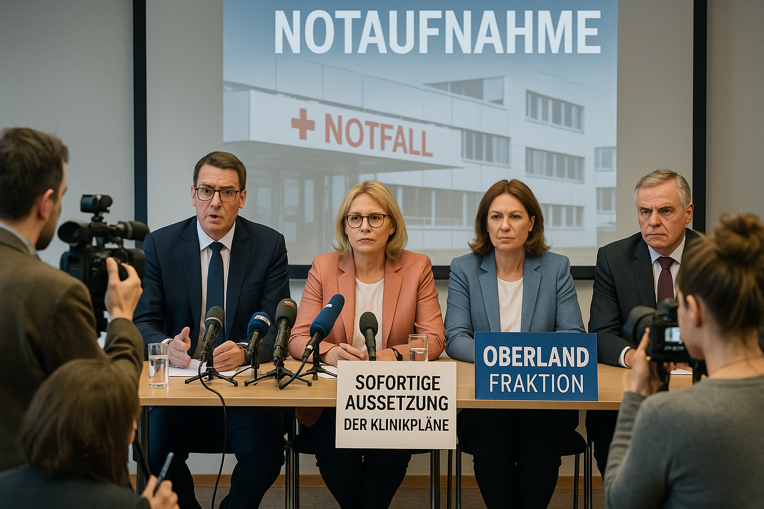 🚑 Oberland-Notfallversorgung: Fraktion erhöht Druck – Sofortige Aussetzung von Klinikplänen gefordert