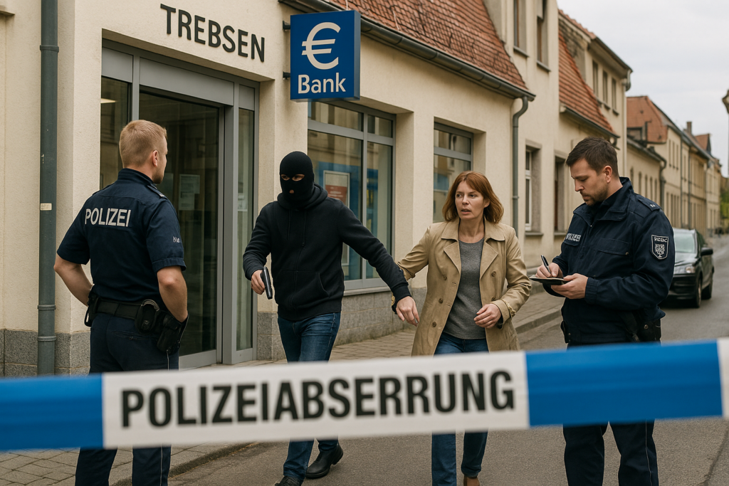 🚨 Trebsen: Bewaffnete Täter überfallen Frau nach Bankgang – Polizei ermittelt