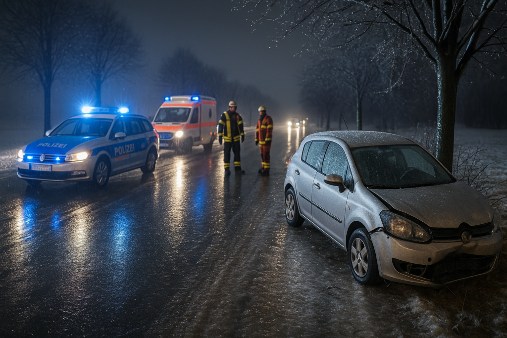 ⚠️ Gefrierender Regen in der Oberlausitz: Rund 80 Verkehrsunfälle ohne Verletzte