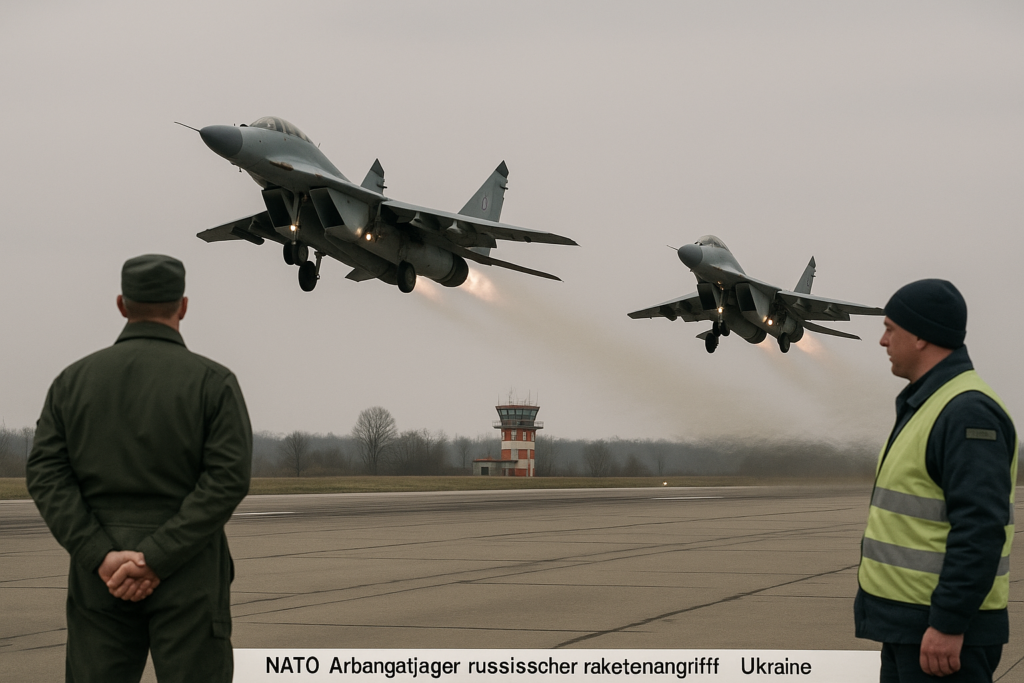 🛡️ NATO hebt Abfangjäger: Alarmstart nach russischem Raketenangriff auf Ukraine