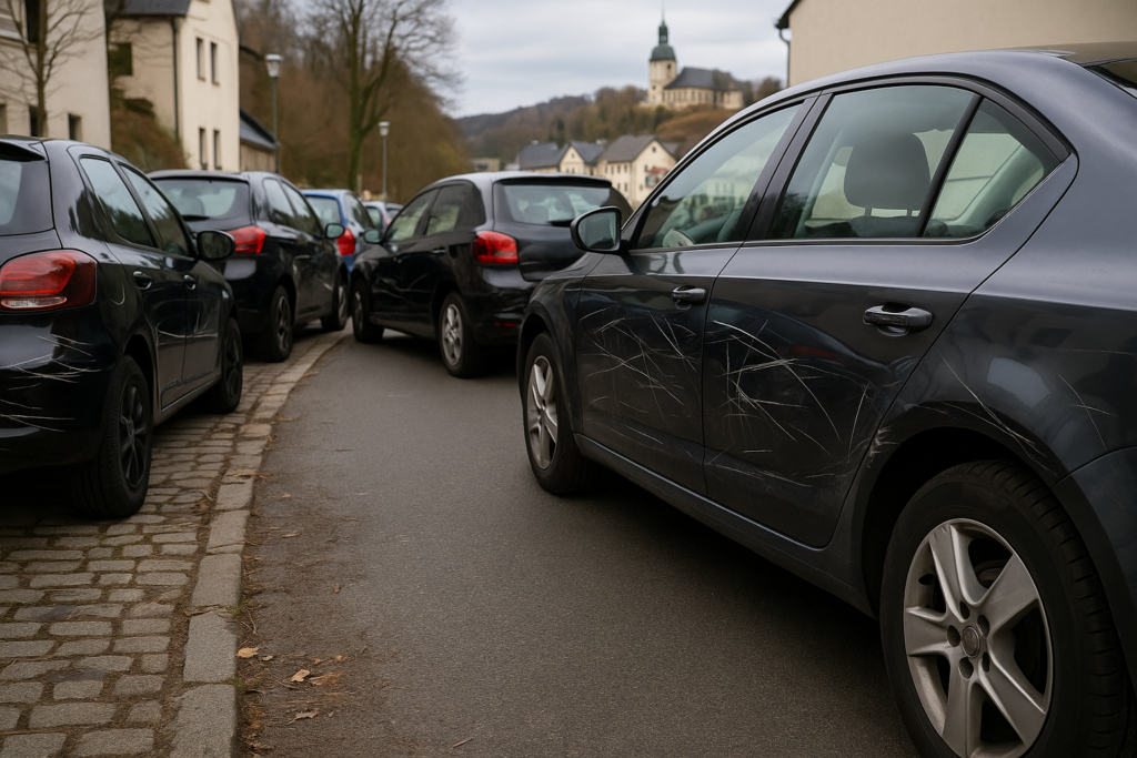 🚗 Vandalismus im Erzgebirge: Dutzende Autos in Wolkenstein zerkratzt – Schaden im sechsstelligen Bereich