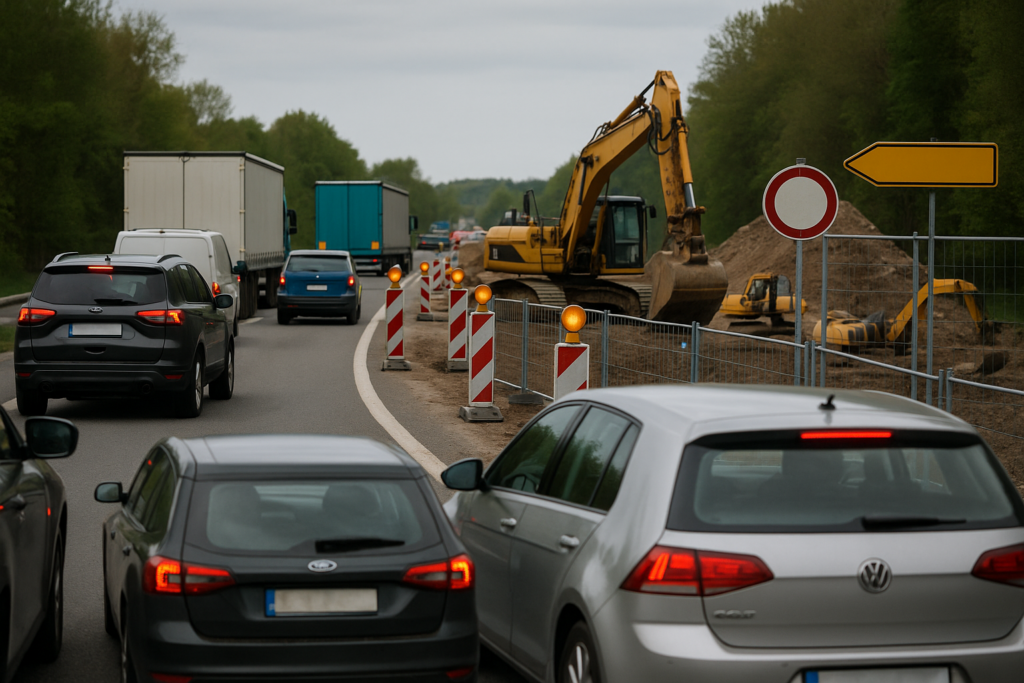 🚧 B156 nördlich von Bautzen vor neuer Sperrphase – Umleitung zur A4 soll Reisezeiten verlängern