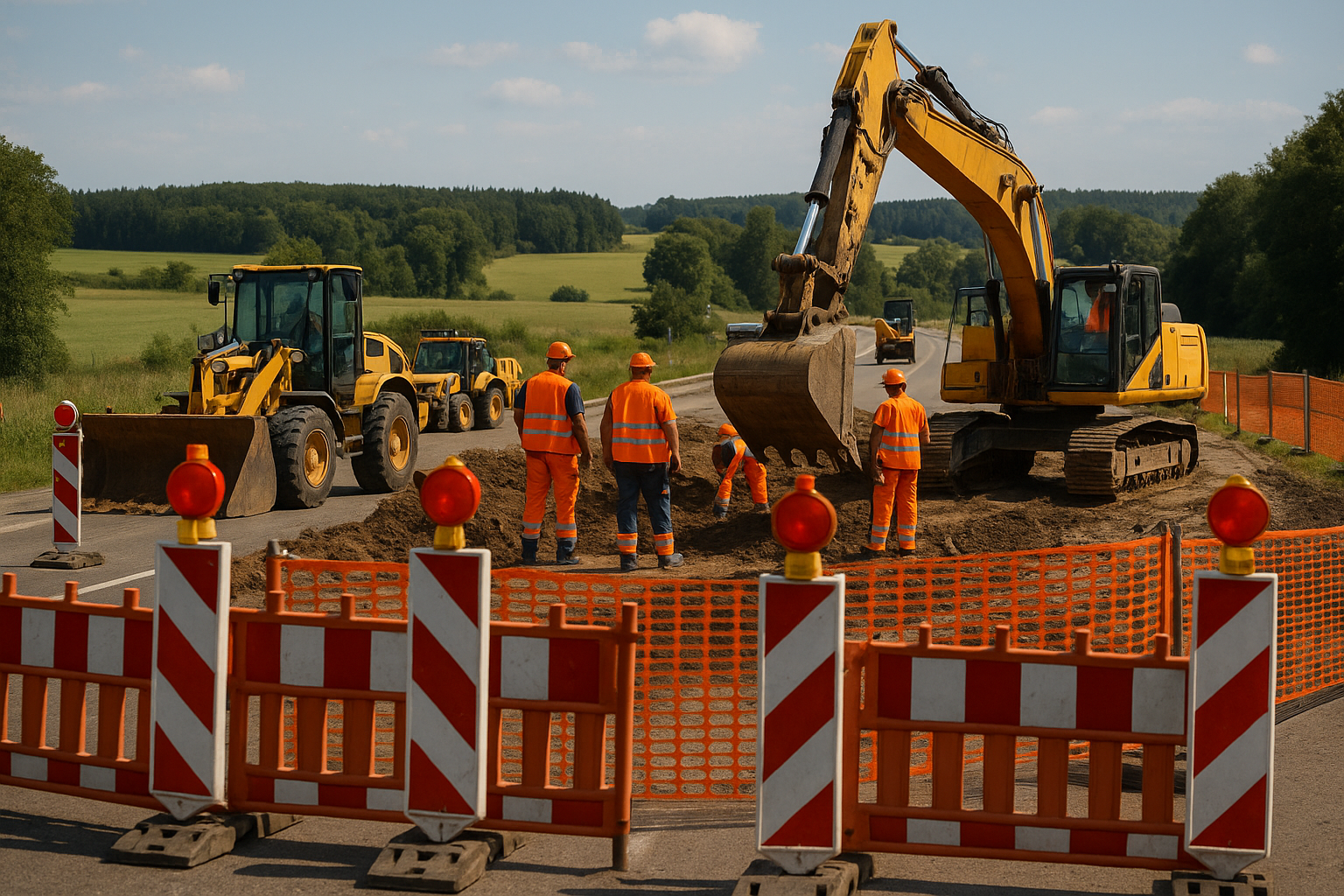 🚧 Vollsperrung auf der B156 nördlich von Bautzen: Bauarbeiten sollen bis Ende Juli abgeschlossen sein