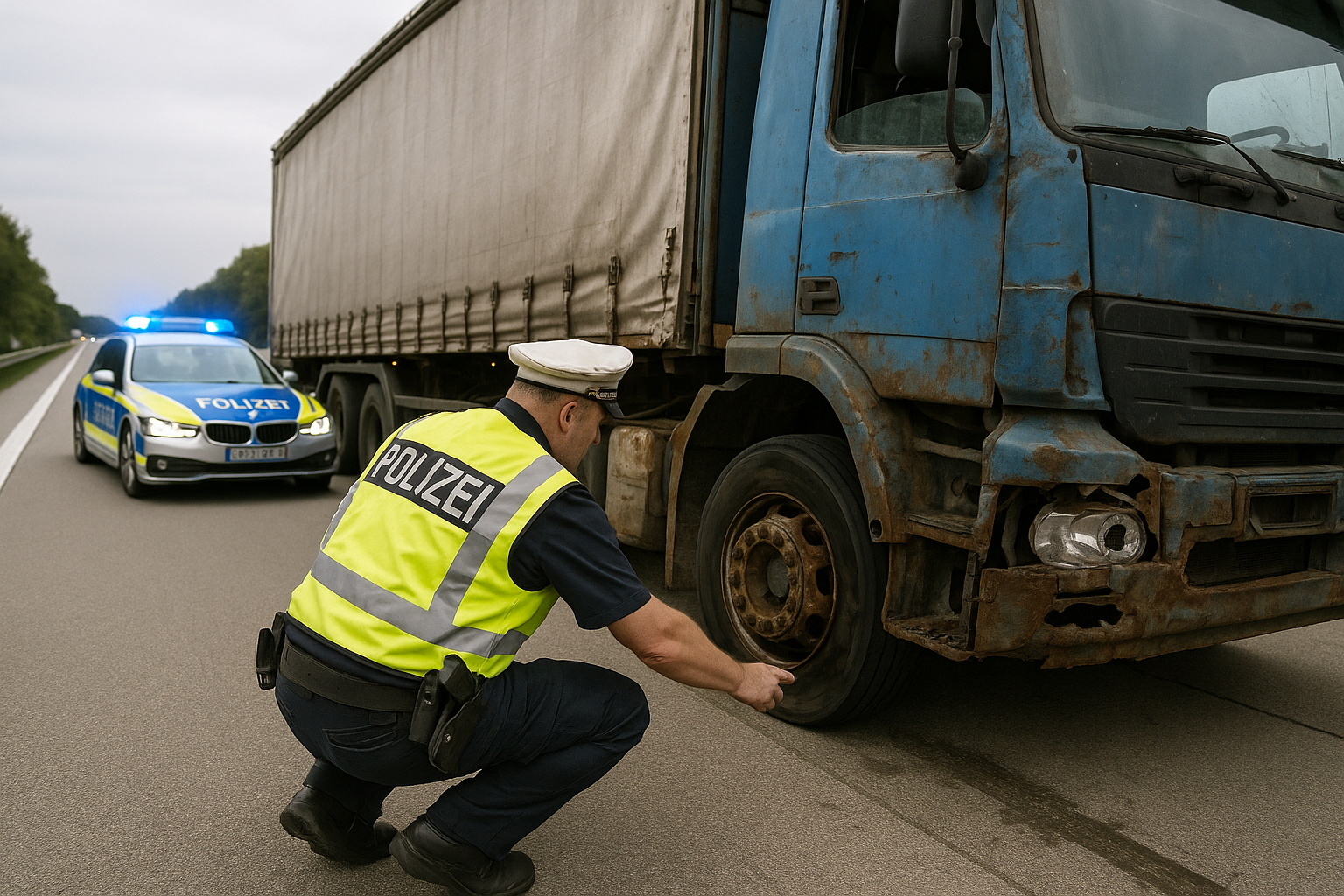 🛑 Polizeikontrolle auf der A4 deckt gravierende Lkw-Defekte auf
