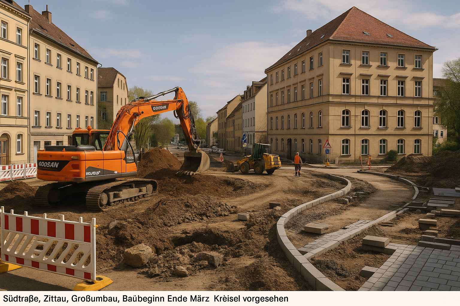 🚧 Südstraße in Zittau vor Großumbau: Baubeginn Ende März, Kreisel vorgesehen