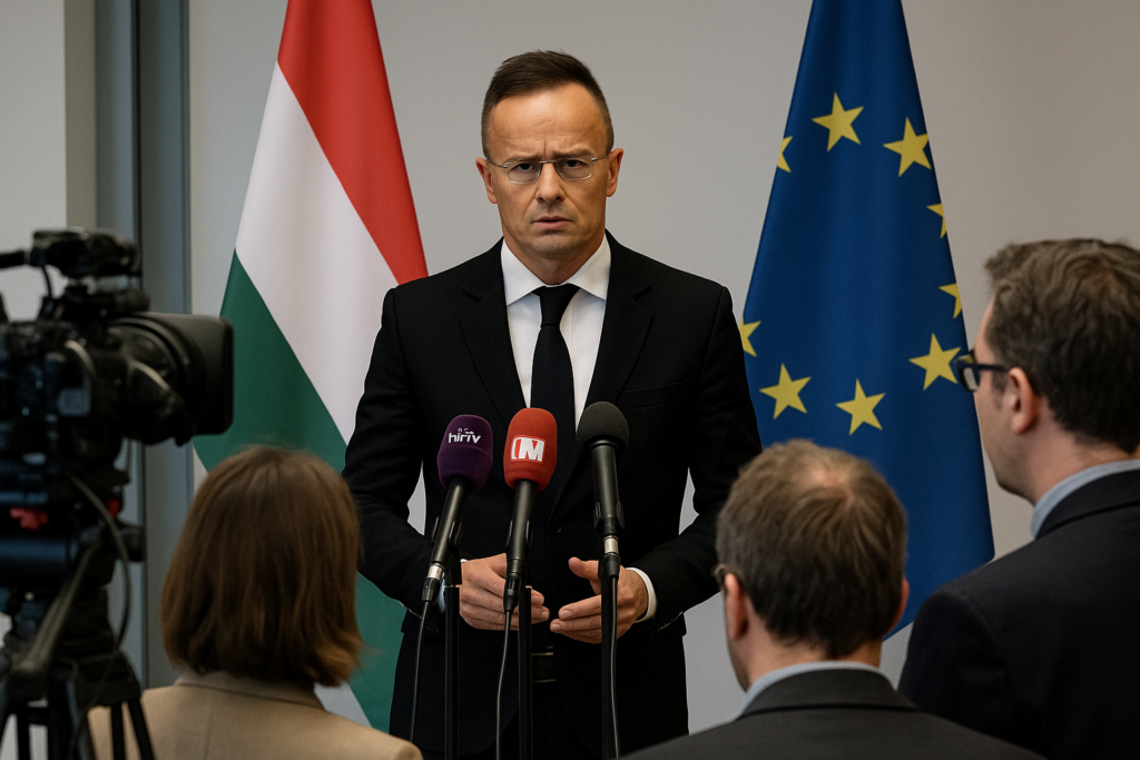 ⚠️ Scharfer Ton aus Budapest: Szijjártó wirft Berlin eine „offene Drohung“ vor