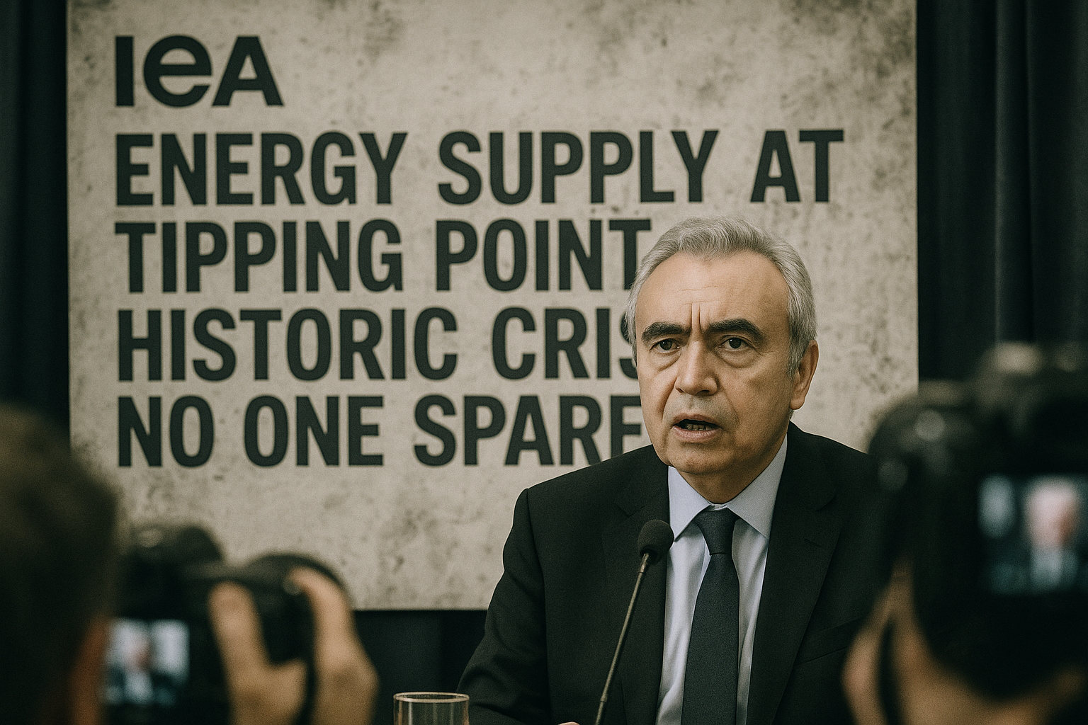 ⚠️ Energieversorgung am Kipppunkt: IEA warnt vor historischer Krise – niemand bleibt verschont