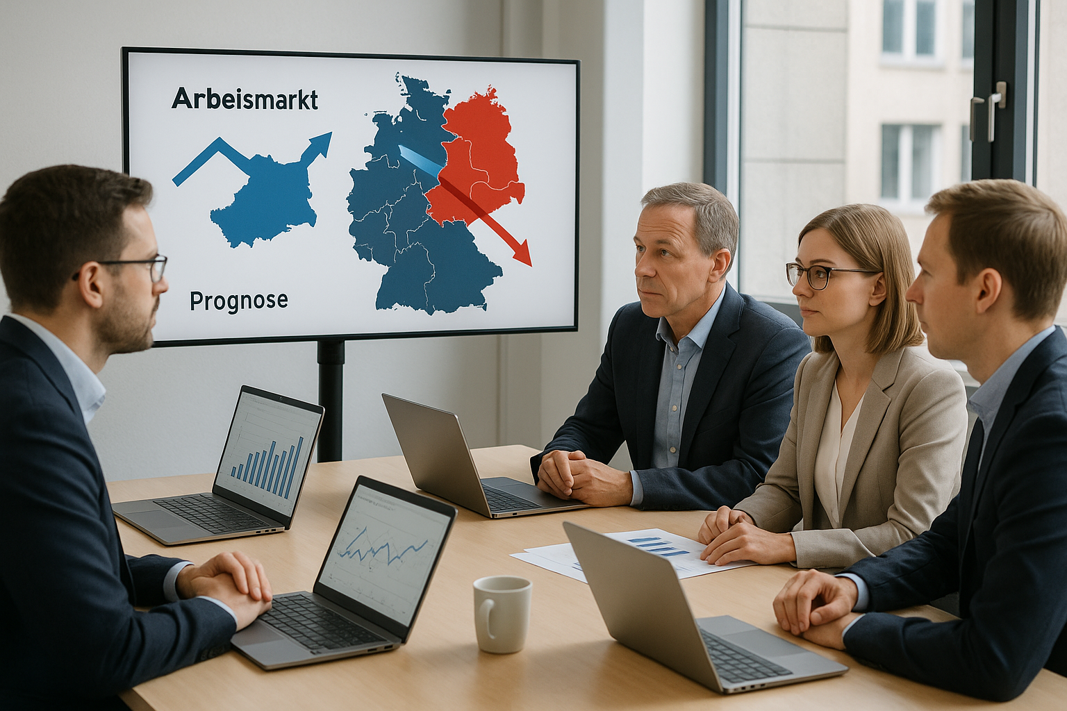 📉 Ungleichgewicht am Arbeitsmarkt: Prognose signalisiert Ost-West-Divergenz