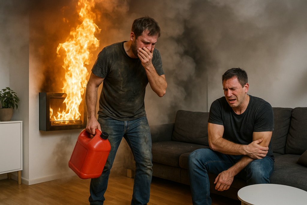 🔥 Nachfüllvorgang an Ethanol-Kamin führt zu Wohnungsbrand in Görlitz – zwei Männer verletzt