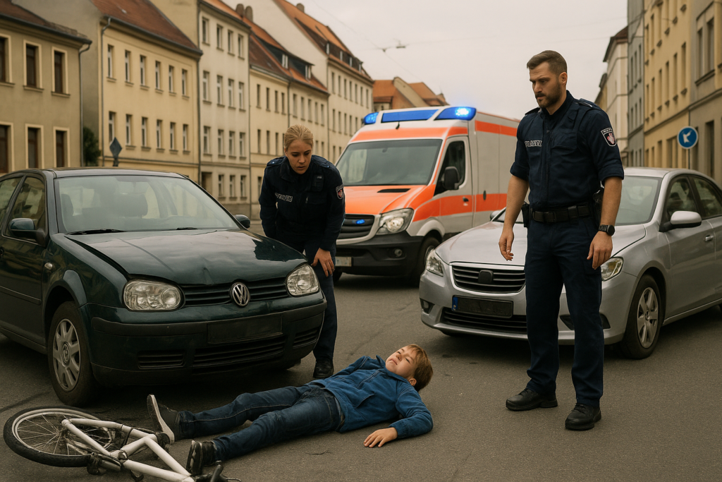 🚨 Elfjähriger bei Straßenkollision in Zittau schwer verletzt