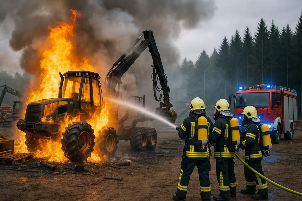 🔥 Brand eines Forsternters bei Olbersdorf – rund 300.000 Euro Schaden