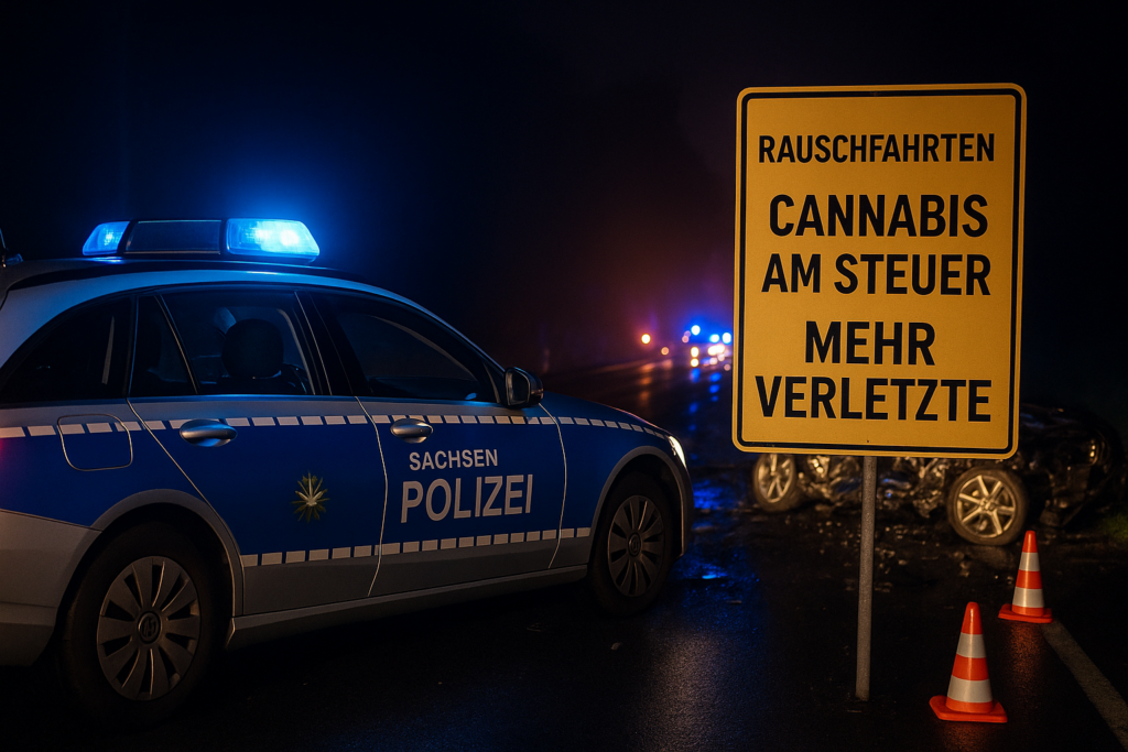 🚨 Mehr Verletzte nach Rauschfahrten in Sachsen – Polizei warnt vor Cannabis am Steuer