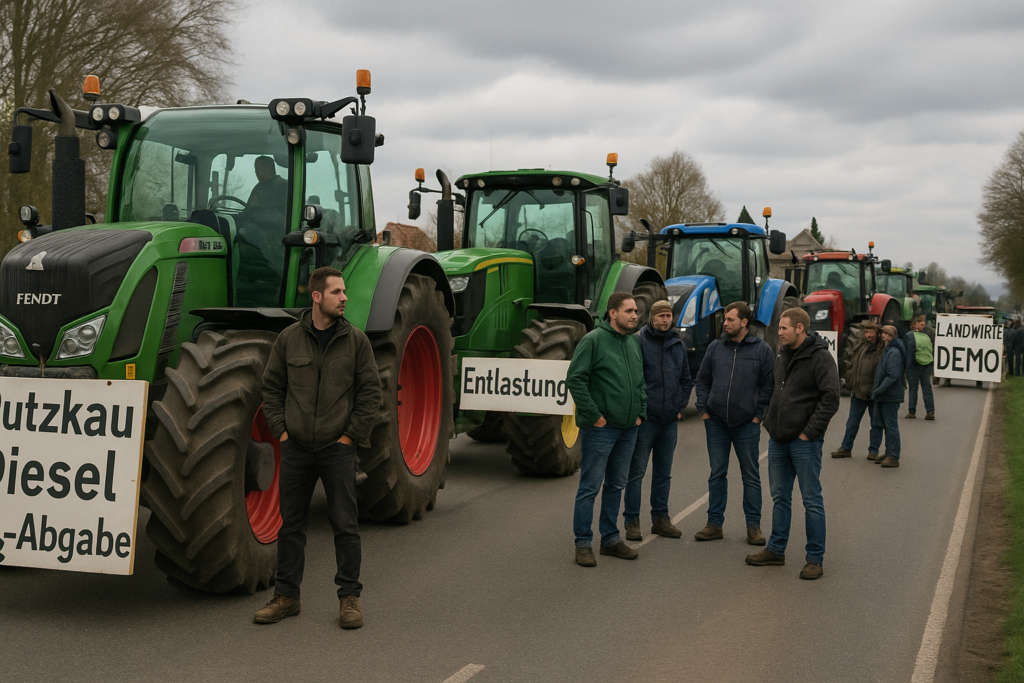 🚜 Protest in Putzkau: Landwirte fordern Entlastung bei Diesel und CO2-Abgabe