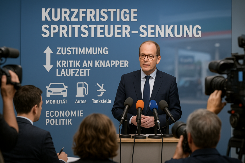 ⛽ Kurzfristige Spritsteuer-Senkung findet Zuspruch – Kritik an knapper Laufzeit