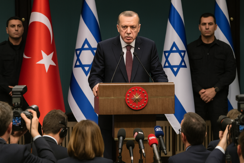 ⚠️ Ankara verschärft den Ton: Erdogan stellt Israel militärisches Eingreifen bei weiterer Eskalation in Aussicht