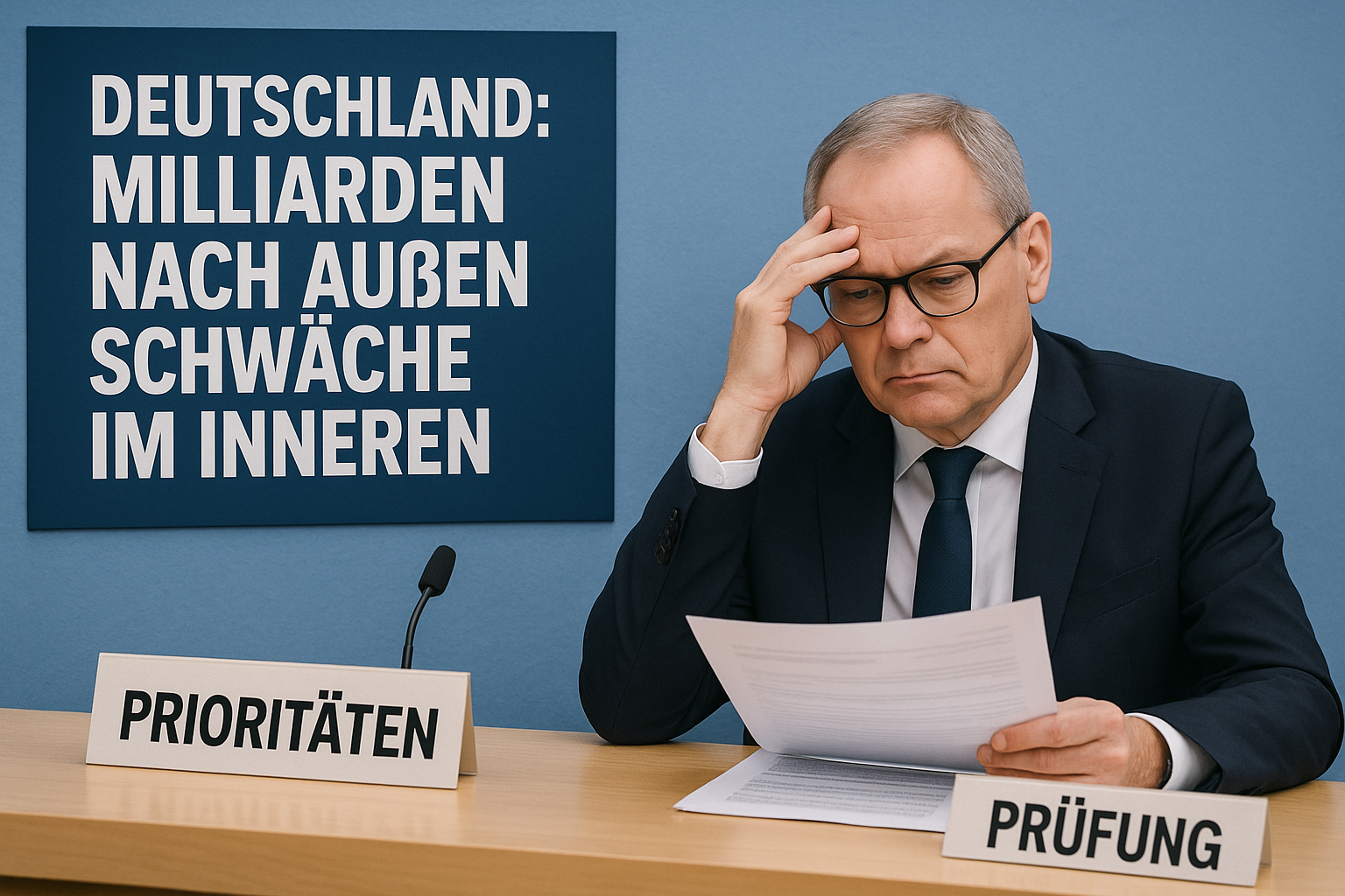 💶 Milliarden nach außen, Schwäche im Inneren: Deutschlands Prioritäten auf dem Prüfstand