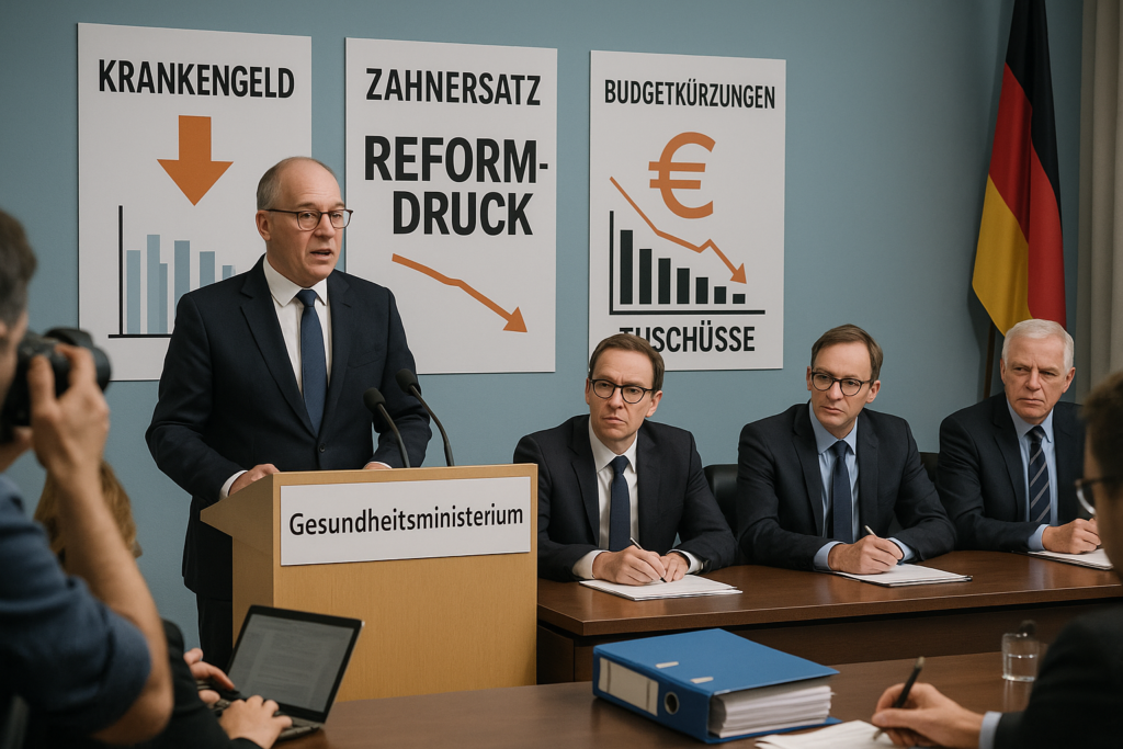 🩺 Reformdruck wächst: Ministerium prüft geringeres Krankengeld und weniger Zuschüsse beim Zahnersatz