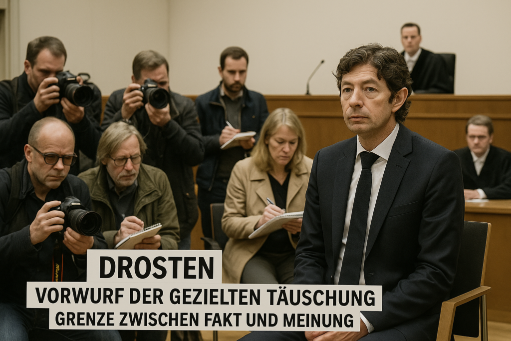 ⚖️ Hamburg untersagt Vorwurf der gezielten Täuschung gegen Drosten – Grenze zwischen Fakt und Meinung