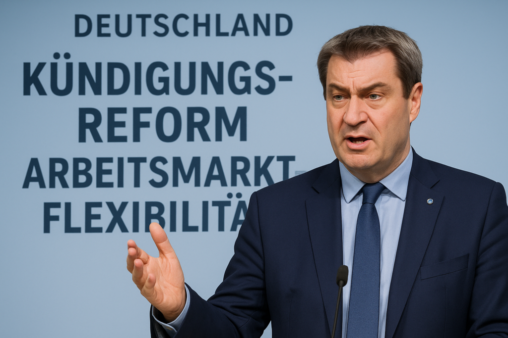 ⚖️ Söder drängt auf Reform des Kündigungsschutzes – Signal für mehr Arbeitsmarktflexibilität