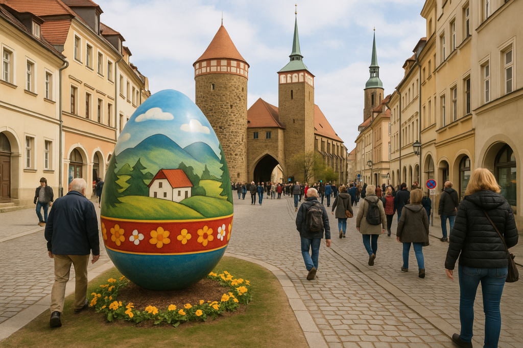 🥚 Großes Osterei am Stadteingang: Bautzen setzt auf sichtbare Tradition