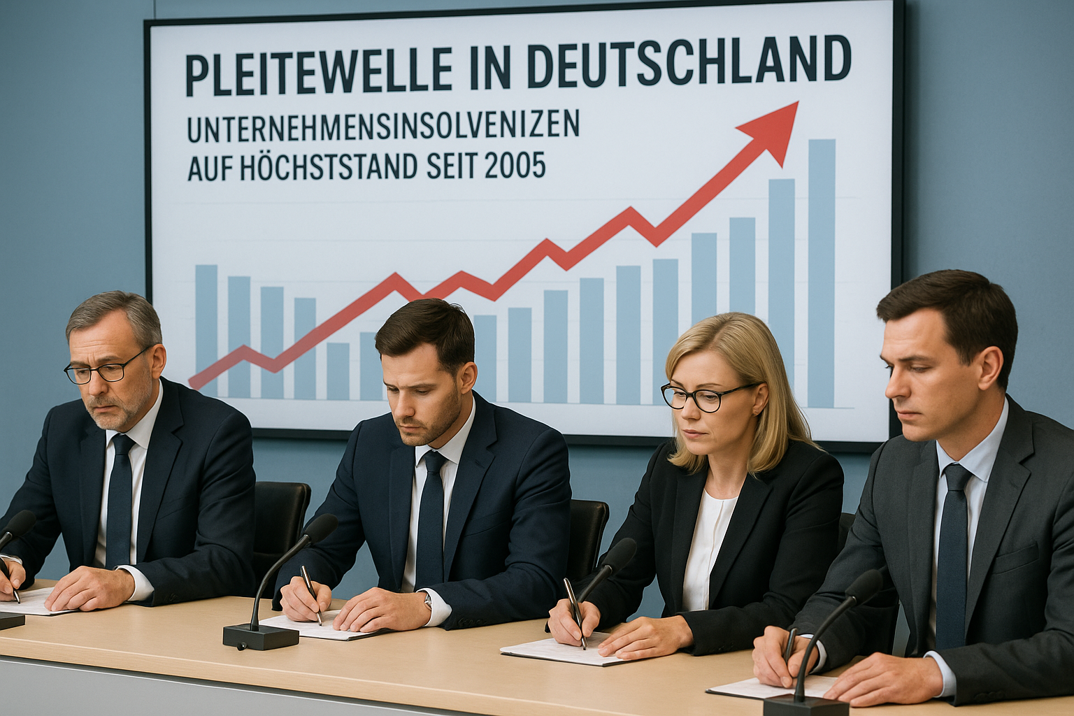 📉 Pleitewelle erreicht historischen Höchststand: Deutschlands Unternehmensinsolvenzen so hoch wie seit 2005 nicht mehr
