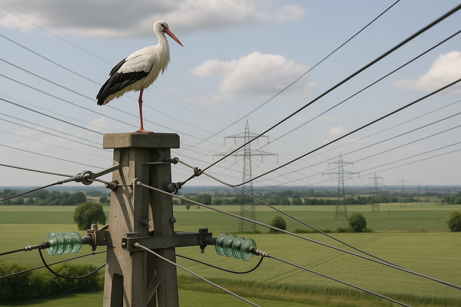 ⚡️Storch auf Strommast: „Gustav“ wird zur Belastungsprobe für Netzsicherheit in Sachsen