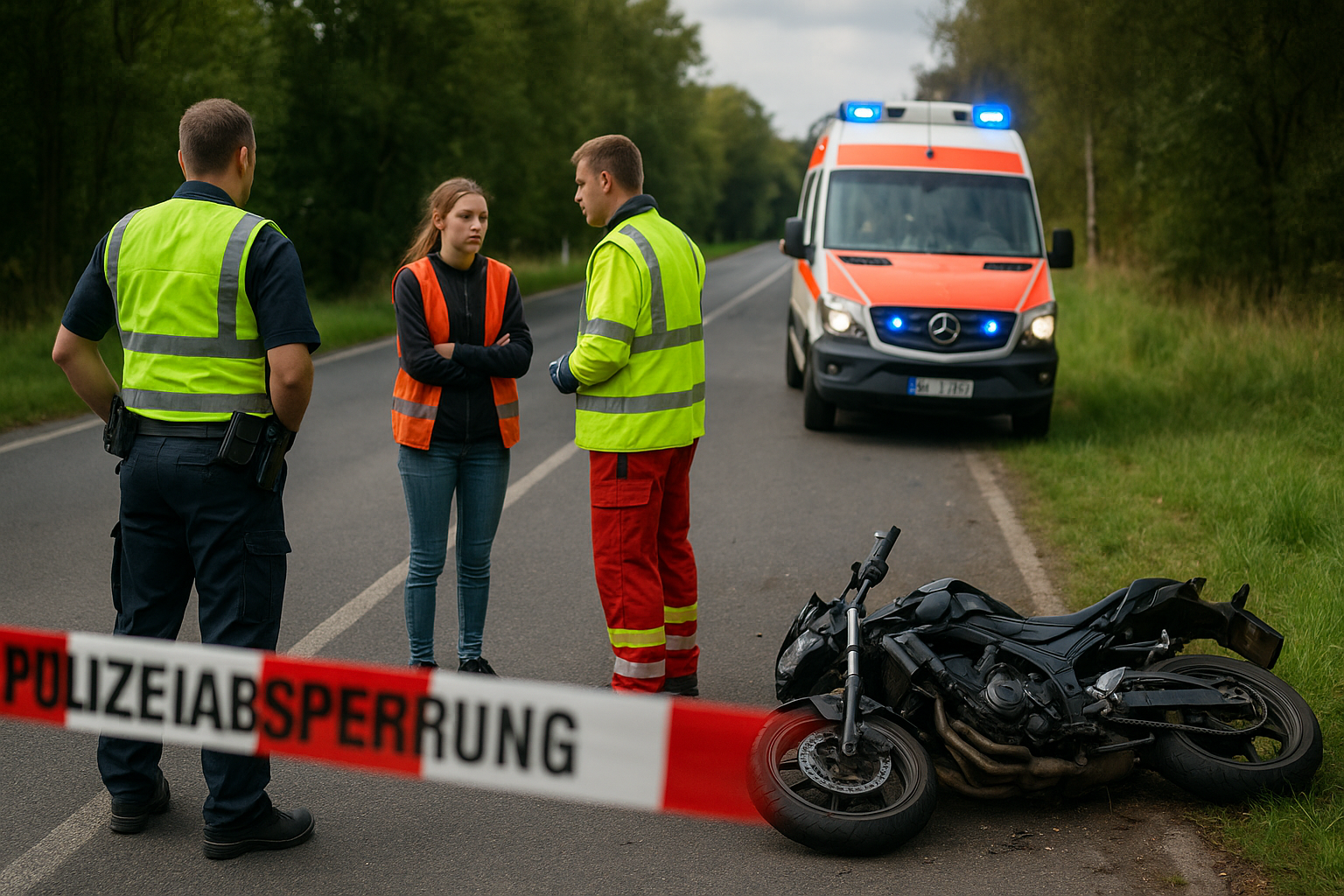 🛵 17-Jährige stirbt bei Motorradunfall nahe Görlitz – Ermittlungen zu Unfallursache laufen