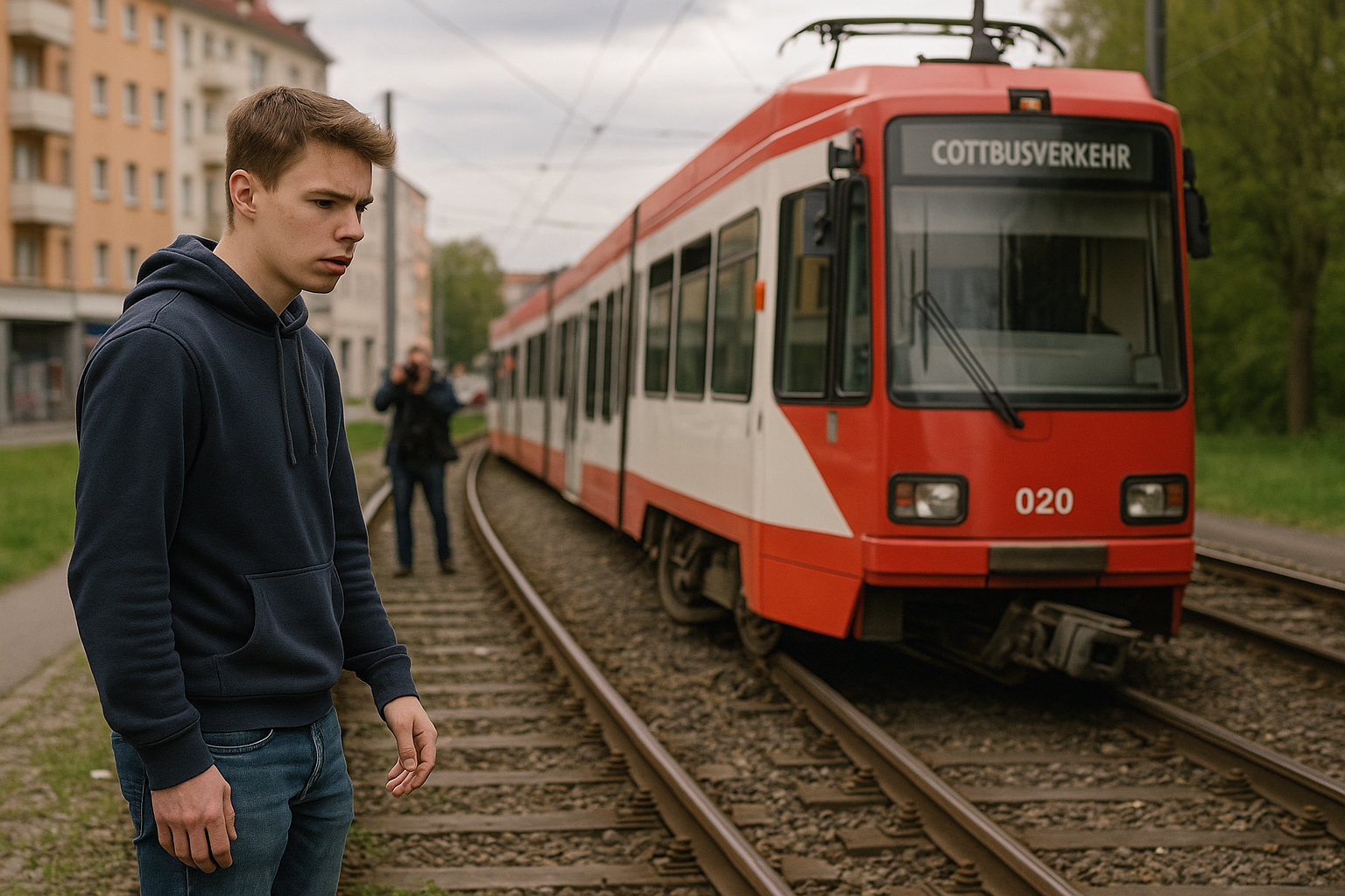 🚋 Bedienfehler lenkt 18-Jährigen in Cottbuser Straßenbahngleis