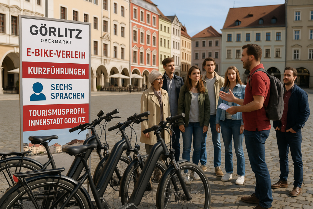🚲 Görlitz schärft Tourismusprofil: E‑Bike-Verleih am Obermarkt und Kurzführungen in sechs Sprachen