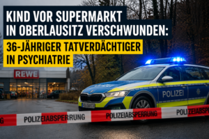 Polizeieinsatz in Rothenburg nach Vorfall mit minderjährigem Mädchen nahe Supermarkt und Waldstück