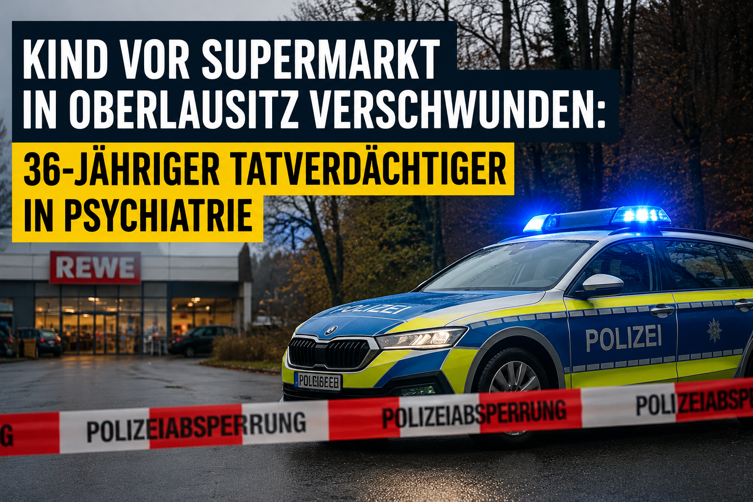 Kind in Rothenburg gegen ihren Willen in Waldstück geführt – Tatverdächtiger in Psychiatrie untergebracht