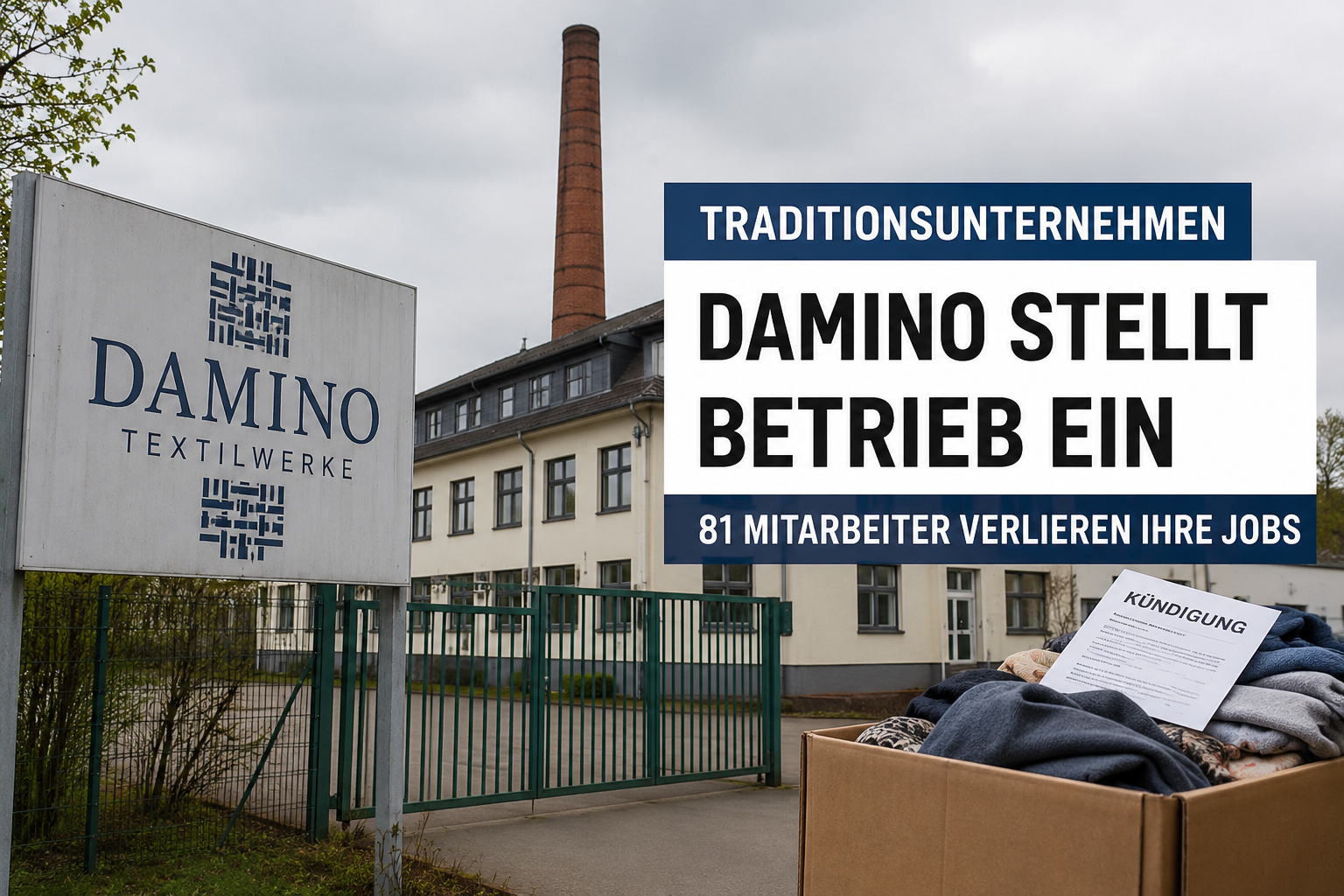 Traditionsunternehmen Damino schließt – Wieder verliert Sachsen Industrie und Arbeitsplätze