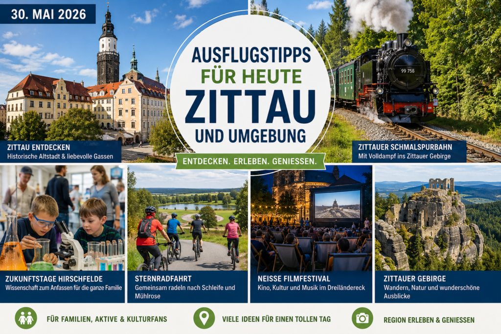 Ausflugstipps für Zittau und Umgebung mit Schmalspurbahn, Zittauer Gebirge, Sternradfahrt und Kulturveranstaltungen