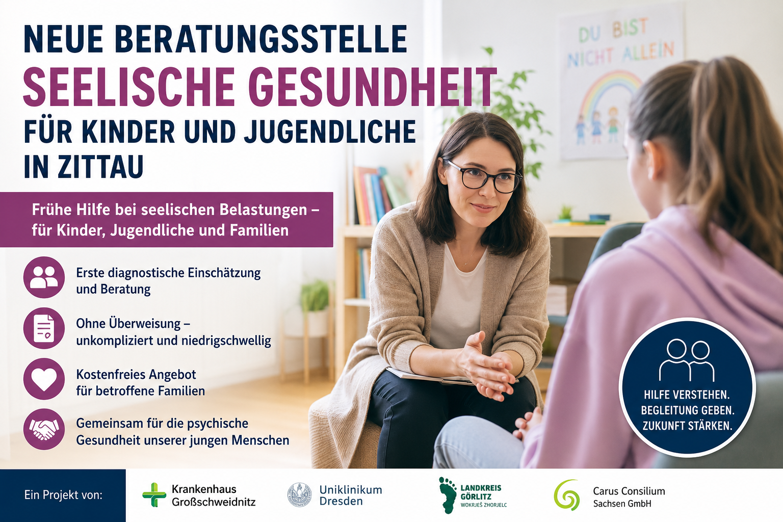 Neue Beratungsstelle in Zittau hilft Kindern und Jugendlichen bei seelischen Problemen