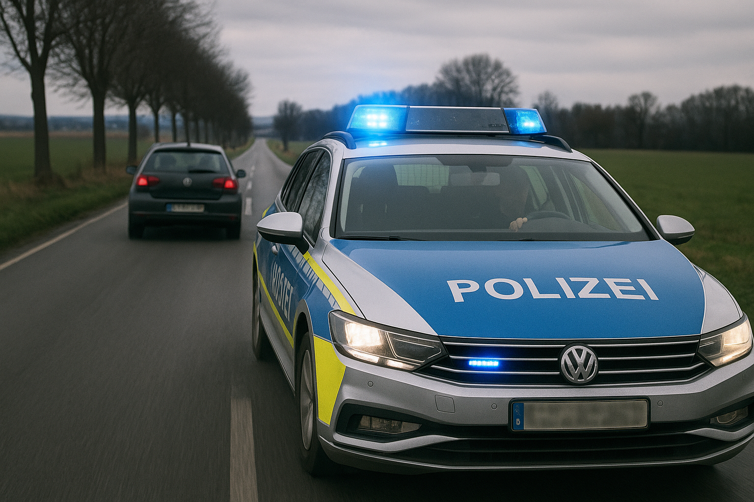🚓 Polizei stoppt 22-Jährigen nach Verfolgung über Landstraßen bei Kubschütz
