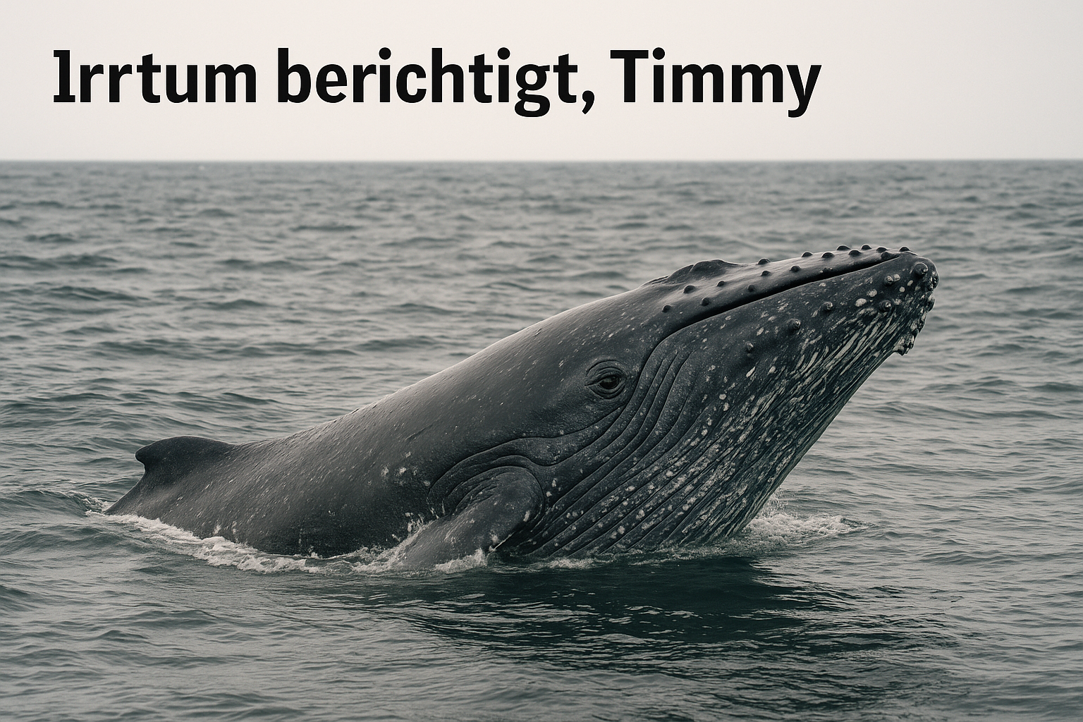 🐋 Irrtum berichtigt: „Timmy“ entpuppt sich als Buckelwal-Weibchen