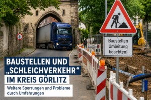 Baustellen und Schleichverkehr im Kreis Görlitz sorgen im Sommer 2026 für Verkehrsprobleme