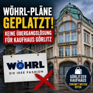 Symbolbild zum Görlitzer Kaufhaus mit geplatzten Wöhrl-Plänen und offener Zukunft des Jugendstilkaufhauses.