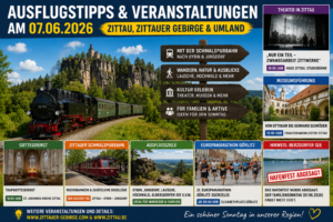 Ausflug im Zittauer Gebirge mit Schmalspurbahn, Oybin und Wanderwegen