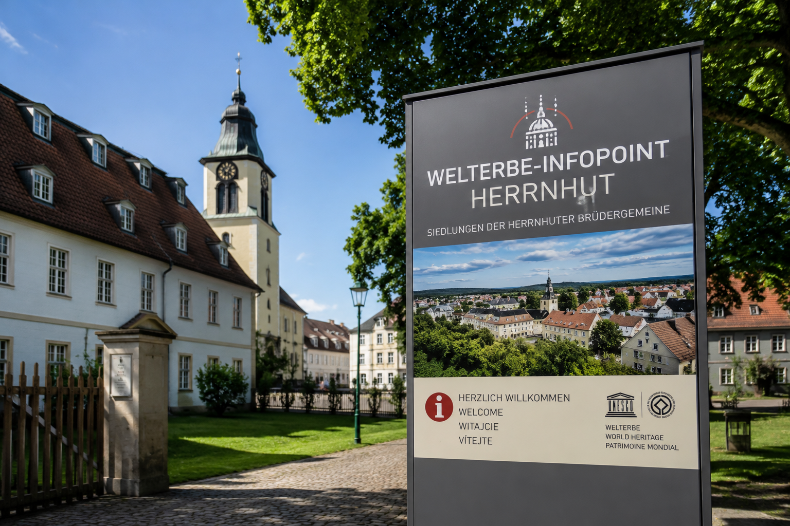 Welterbe-Infopunkt in Herrnhut als touristische Chance für Zittau und die Oberlausitz