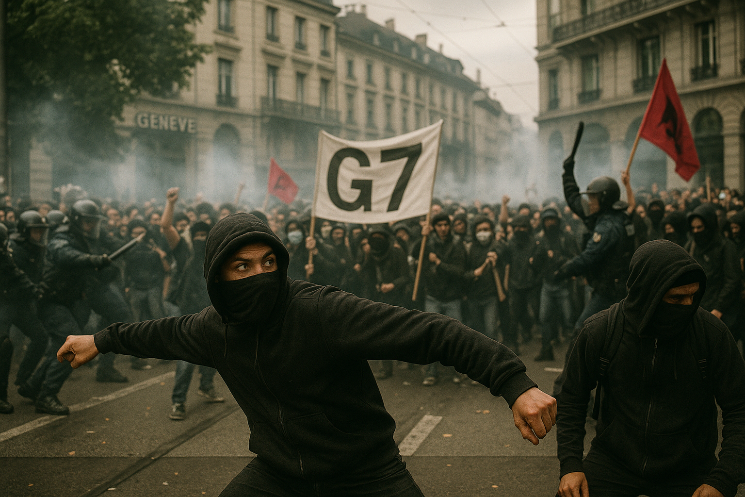 🛡️ Genf vor dem G7: Große Proteste, punktuelle Gewalt