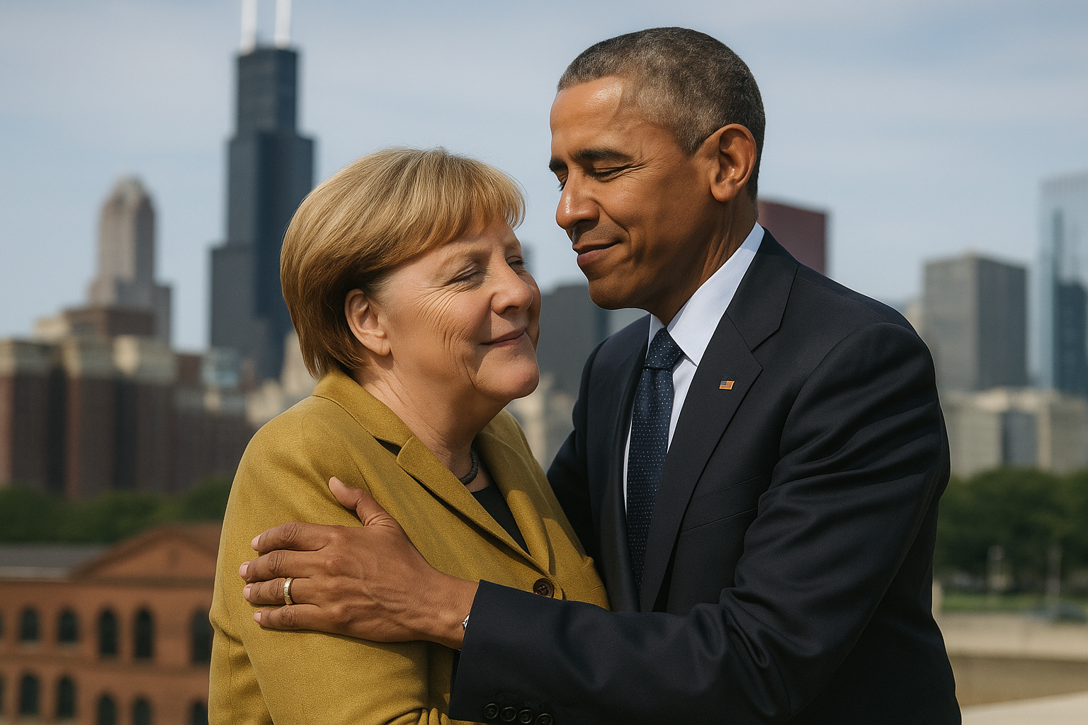 🏛️ Überraschungsauftritt in Chicago: Merkel bei Obamas Museumsweihe sendet Signal der Verbundenheit