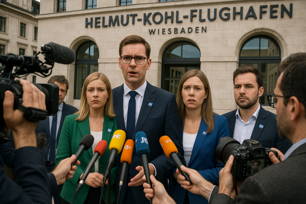 🛫 JU-Hessen plädiert für „Helmut‑Kohl‑Flughafen“ – Spott im Netz, offene Fragen in der Sache