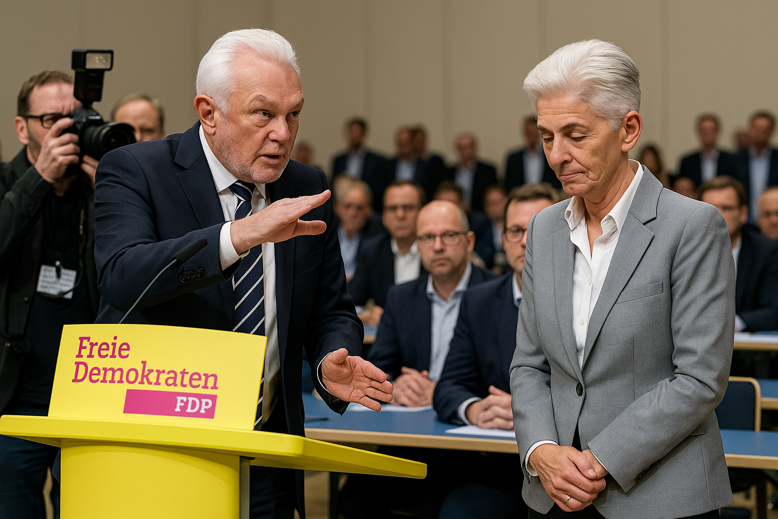 🔨 Machtprobe bei den Liberalen: Kubicki weist Strack‑Zimmermann nach Parteitagsvotum zurecht