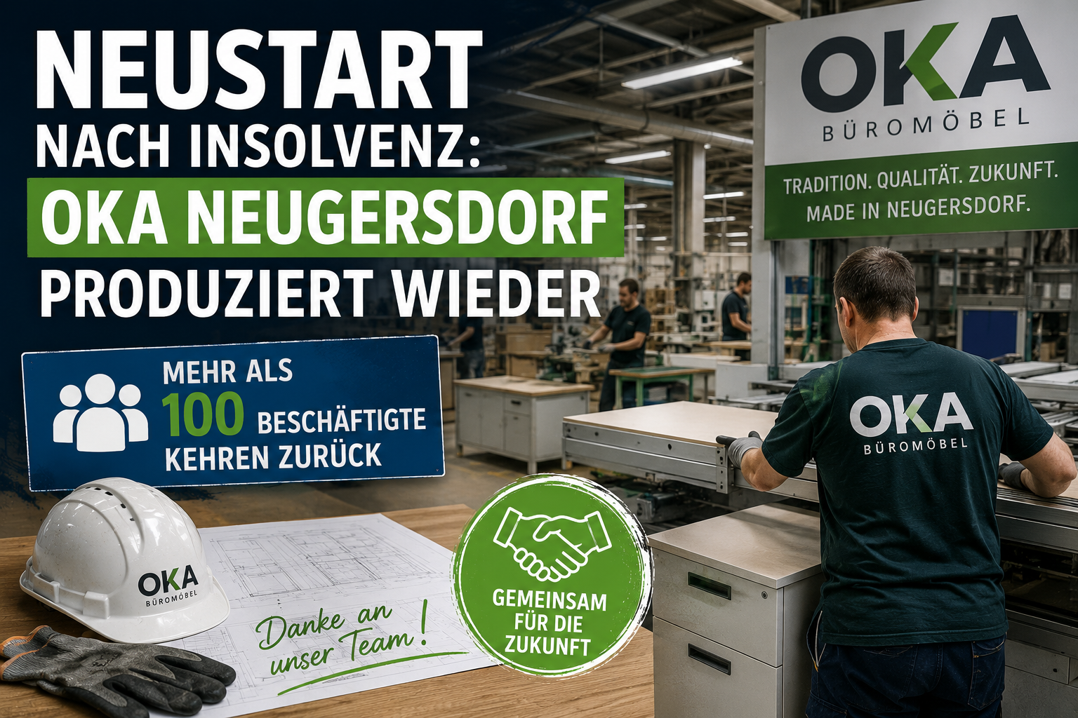 Neustart nach Insolvenz: OKA Neugersdorf produziert wieder mit mehr als 100 Beschäftigten